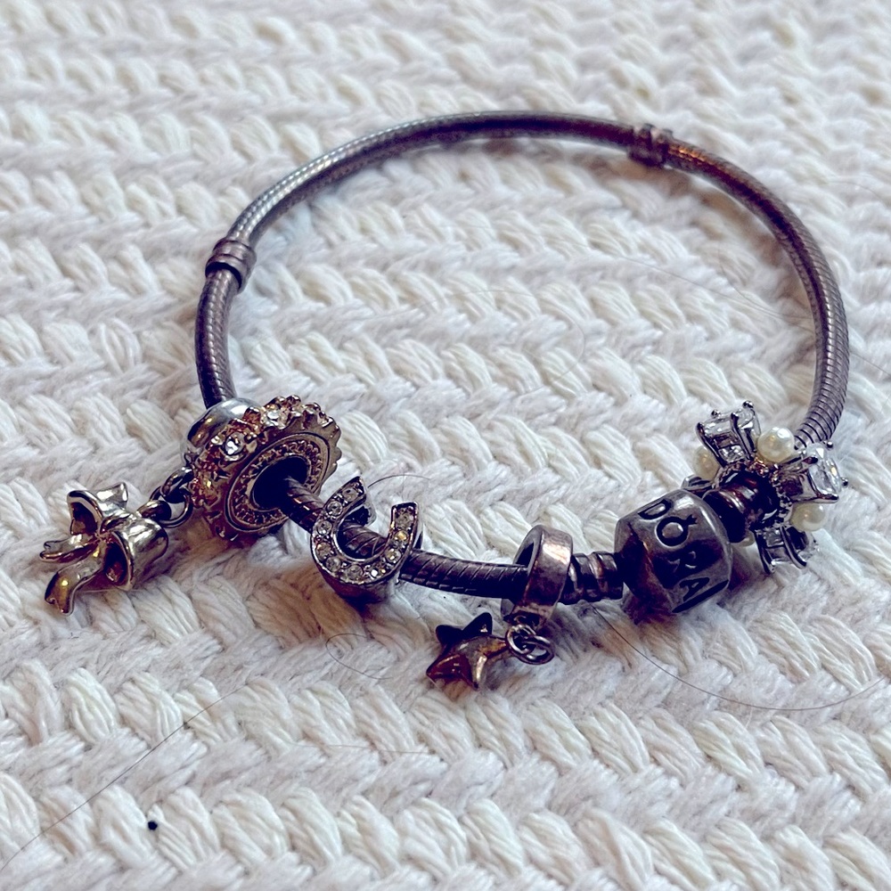 Vintage Pandora bracelet w/ 5 charms